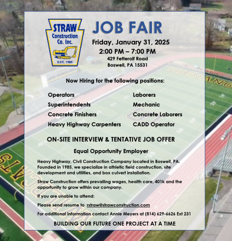 Job Fair January 31, 2–7 PM